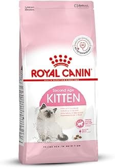 Royal Canin Second Age Kitten Food, 4 Kg, Dry Food containing Antioxidants with no artificial colors & flavors, Supports Brain Development & Microbiome, Promotes a strong Immune System