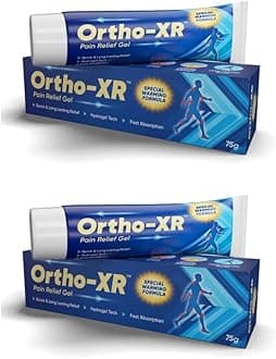 - Ortho XR Ayurvedic Pain Relief Gel Ointment 75g with Special Warming Formula | Fast Relief from Body, Joint, Back, Knee, Shoulder & Arthritis Pain - (Pack of 2)