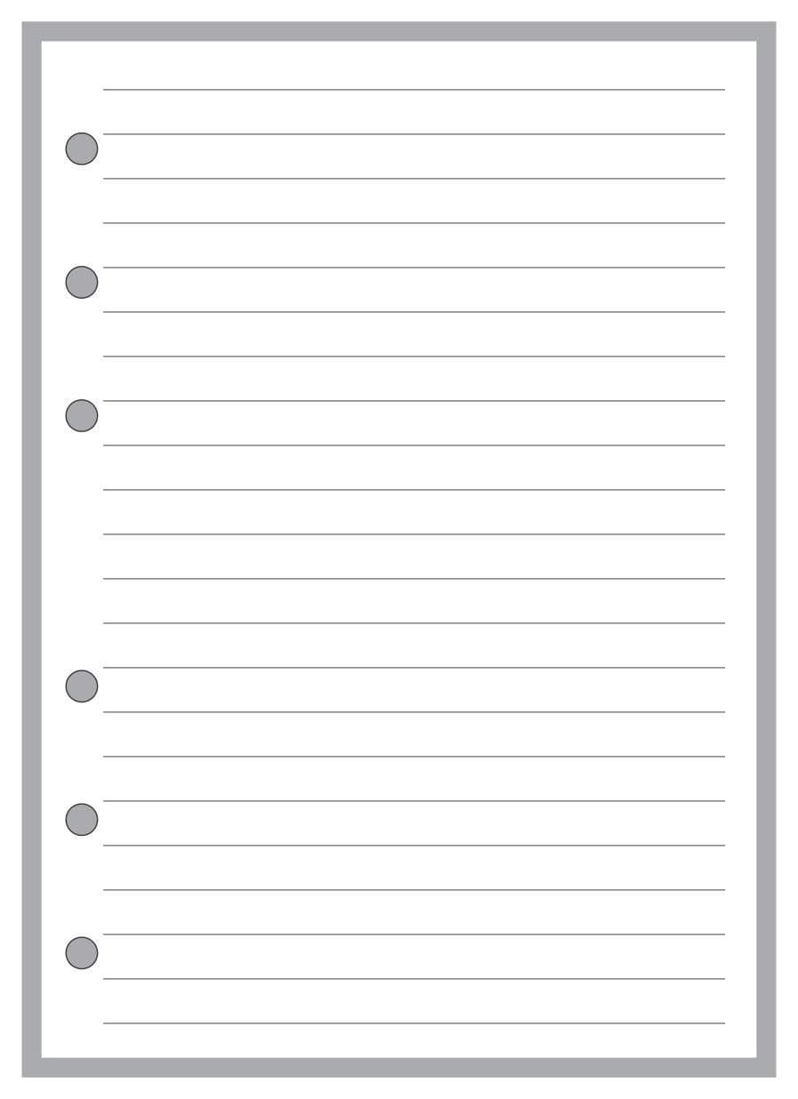 A6 Size Simple Lined Note Paper Planner Insert, Sized and Punched for 6-Ring Notebooks (4.1" x 5.8”). This is A European Standard A6 Size. Your A6 May BE Different. Please See Images.