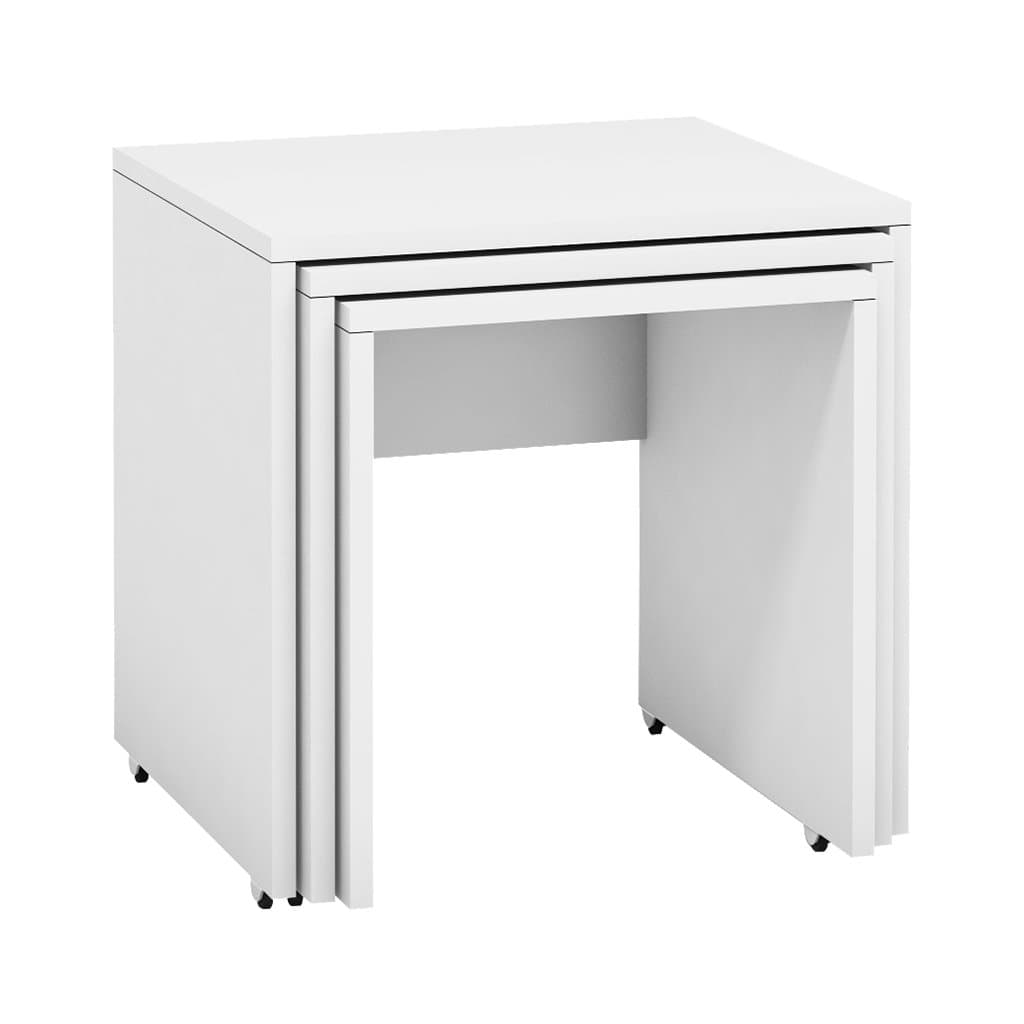 Mia Mobili Nesting Table/ Side-end Table Set of 3 (White)