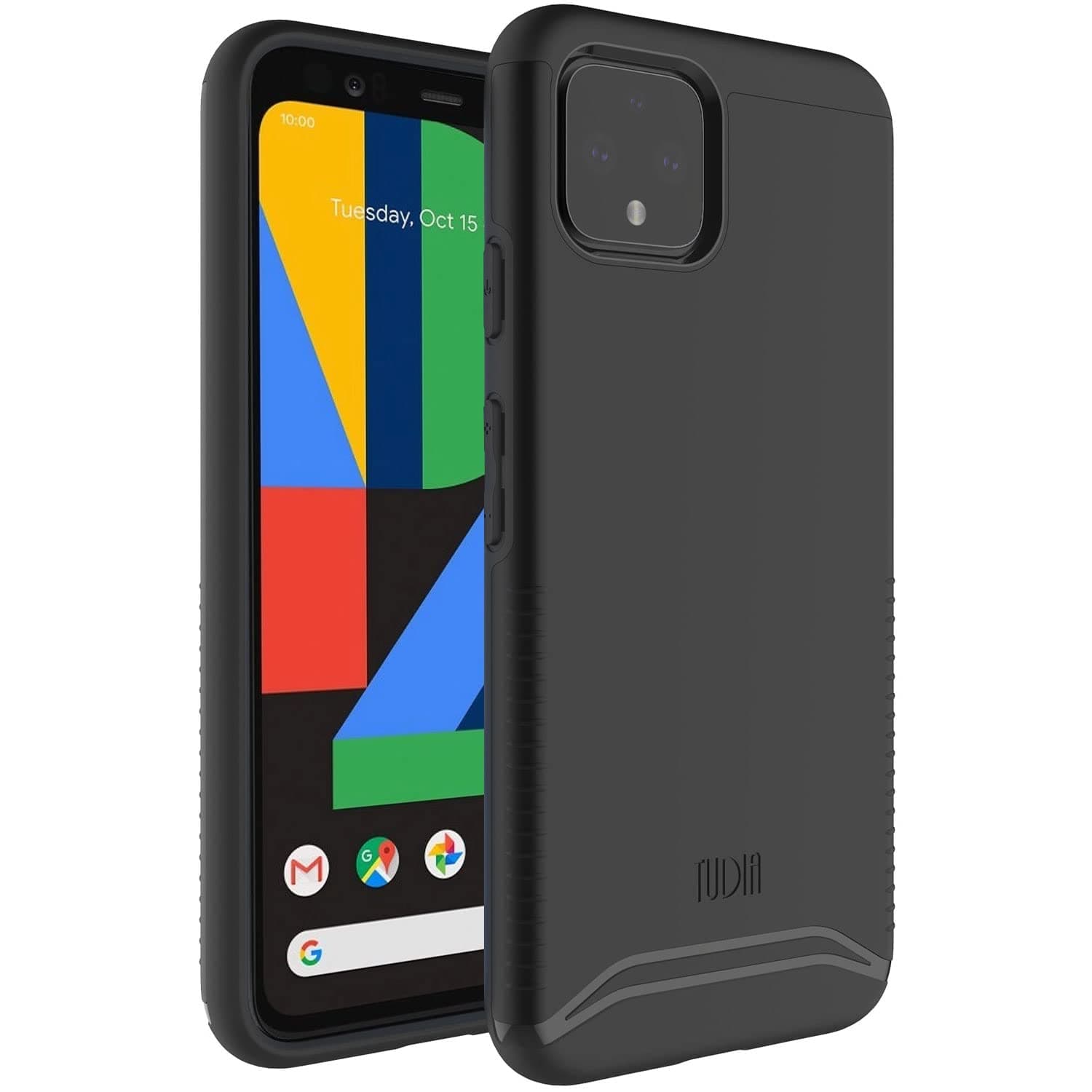 Rugged Drop Protection Merge Series Designed for Google Pixel 4 Case, Heavy Duty Slim Matte Protective Phone Case Cover for Google Pixel 4 (Matte Black)