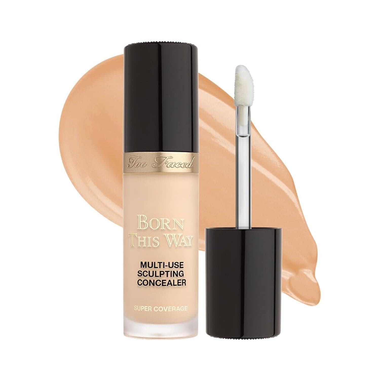 Born This Way Super Coverage Multi-Use Concealer | Full Coverage, Non-Comedogenic, Oil Free + Long Lasting Concealer | Hyaluronic Acid, Coconut Water + Alpine Rose | 0.45 Fl Oz, Nude