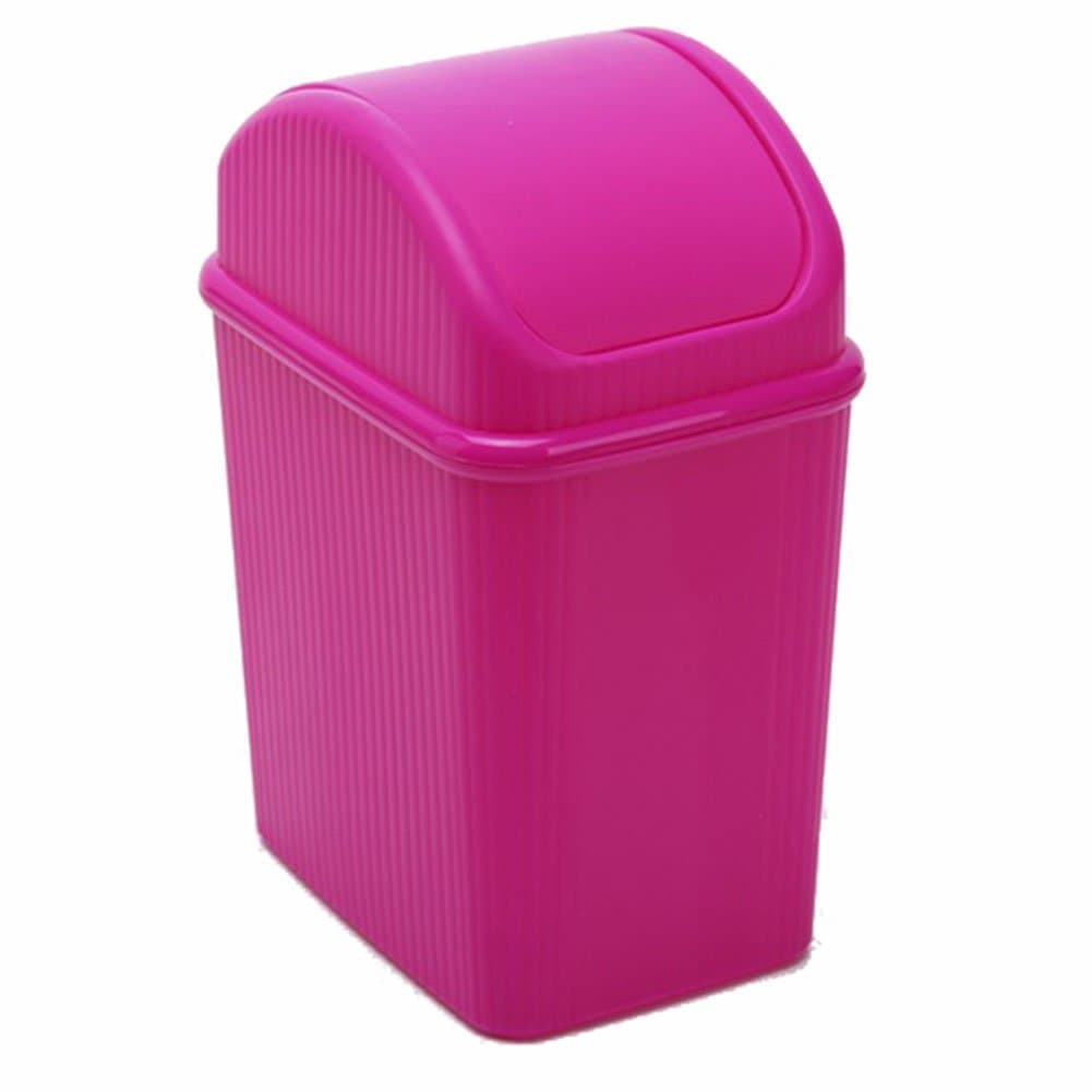 HiaoxindfjR Desktop Mini Plastic Trash Can Small Waste Bin Table Office Desk Mini Dustbin Trash Living Room