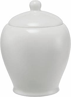 Maxwell & Williams WBA0008 Sugar Bowl with Lid – Porcelain White Basics – in Gift Box