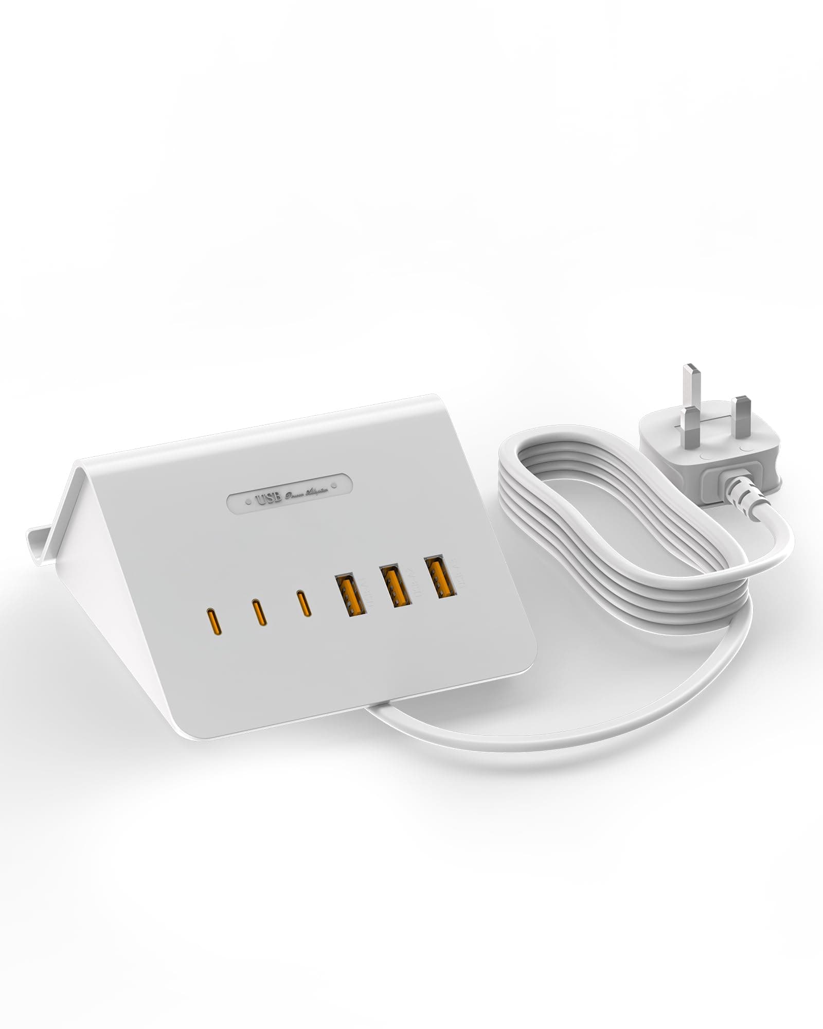 USB Charging Station 15W USB Fast Charger Plug,Multi USB-C Wall Charger for iPhone 15/14/13/12,Samsung Galaxy S23/S22/S21,Android etc (white 25W)