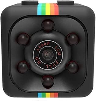 Webcam Mini Camera SQ11 HD Camcorder SQ8 SQ9 Upgrade Night Vision Mini Cam 1080P Sports Mini DV Voice Video Recorder(Black)