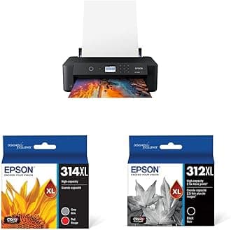 Expression Photo XP-15000 Wireless Wide-Format Printer - High Capacity Color Ink (T314XL922-S) Plus High Capacity Photo Black
