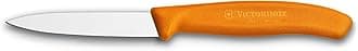 Victorinox 3.25 Inch Swiss Classic Paring Knife with Straight Edge, Spear Point, Orange, 3.25" Paring