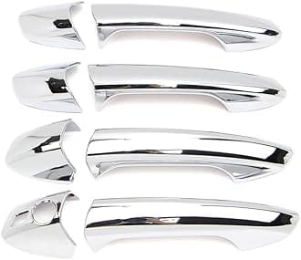 Dreamseek 8Pcs 4 Door Handle Decoration Cover Compatible with Mercedes Benz CLA GLK GLA GLE B C E ML Class X156 W166 W204 W212 W246 Exterior ABS Molding Protector Trim (Chrome Plated)