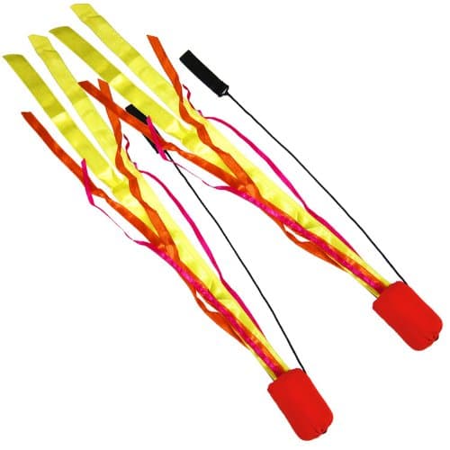 Pyropixies Red Ribbon Poi