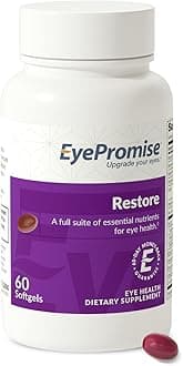 - Restore Eye Health Supplements - 60 Softgels, 30-Day Supply - Omega 3 Supplement for Aging Eyes with Lutein and Zeaxanthin, Fish Oil, EPA, DHA & Eye Vitamins and Nutrients