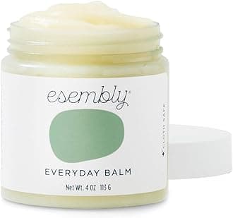 Esembly Everyday Balm, Organic Diaper Balm for Delicate Baby Skin, Diaper Rash Prevention, Multiple Uses Including Cream, Cradle Cap, Dry and Chapped Skin, Made in USA, 4oz