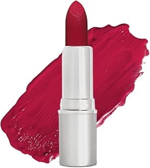 Truly Natural Long Lasting Lipstick, Risque, Medium to Deep Red Wine, Naturally Hydrating & Nourishing, Vegan, Gluten-Free & Cruelty-Free, 0.11 oz / 3 g