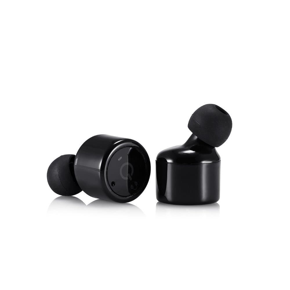 Feister Wireless Bluetooth Headset Mini Bluetooth V4.2 Invisible Stereo Business Sport Earburd Car Speaker Headset for iPhone, iOS, Android,Samsung X1T (Black)