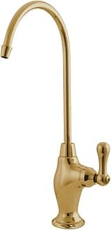 Gourmetier KS3192AL Restoration Single Handle Water Filtration Faucet, Polished Brass, 10.81 x 4.63 x 1.75