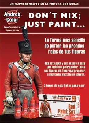Andrea Red Paint Set