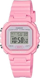 LA20WH Series | Women's Digital Watch | Water Resistant | LED Light | Auto Calendar | Date Display | 1/100 SEC Stopwatch | Regular Time Keeping (HR, Min, SEC, PM, Date, Day) | 5 Yr Batt