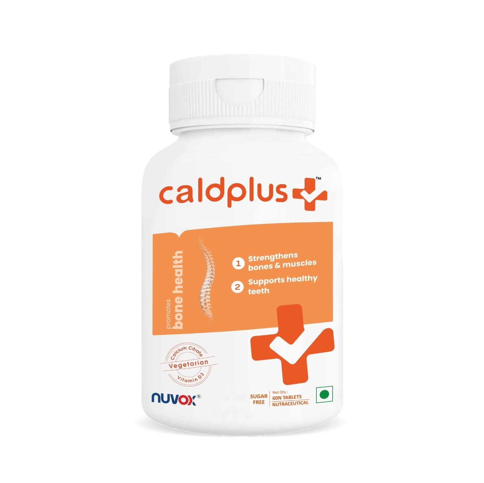 CALDPLUS-Calcium Citrate, Vitamin D3 from Veg source