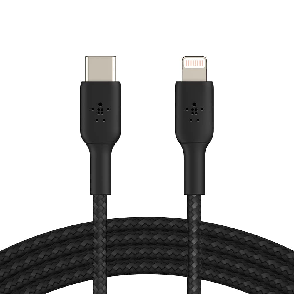 LightningUSBC Cable 2m braided mfi cert. black