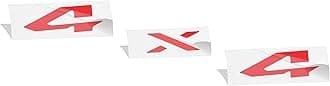 Reflective Concepts 4x4 Emblem Overlay Decal Sticker -Fits: 2019-2026 Ram, NOT for Classic - (Color: Gloss Red)