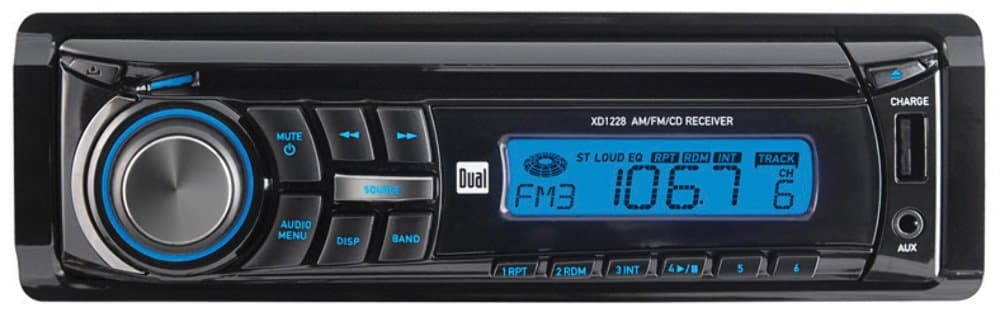 DUAL XD1228 Single-DIN In-Dash CD Receiver