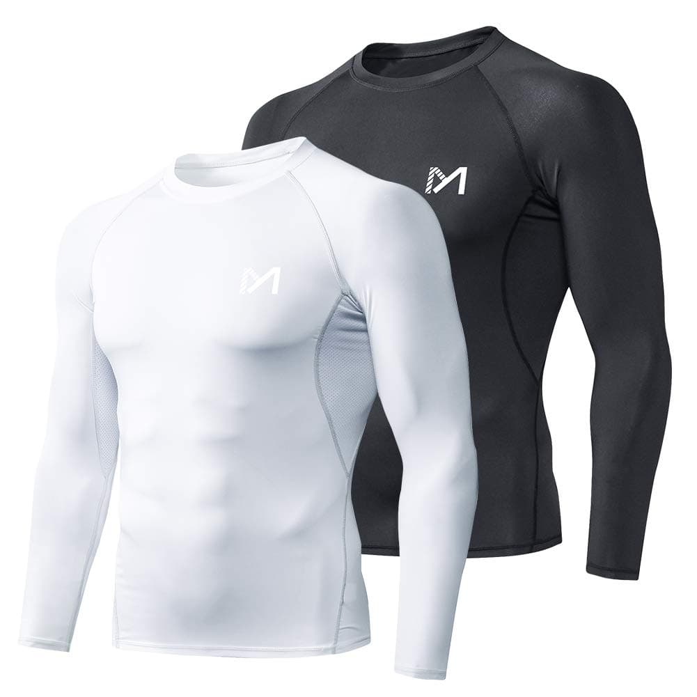 Men's Compression Long Sleeve Athletic Workout Shirt