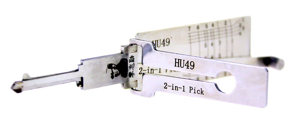 DBH LiShi 2-in-1 Car Pick and Decoder Tool Auto Lock Pick Set,Professional Locksmith Tool (HU49)