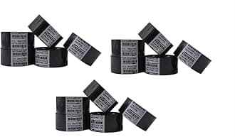 True-Ally 15 Rolls Hot Stamp Ribbon Thermal Transfer Ribbon 30mm x 100m for Date Coder Hot Stamp Printer 241 241B 241S TJ-08 DY-8 DY-6 (Black)