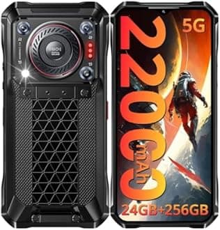 Oukite WP33 Pro 5G Rugged Smartphone 22000mAh 6.6" Android 13 FHD+ Cell Phone 24GB 256GB Mobile Phone 64MP Camera 33W Fast Charging