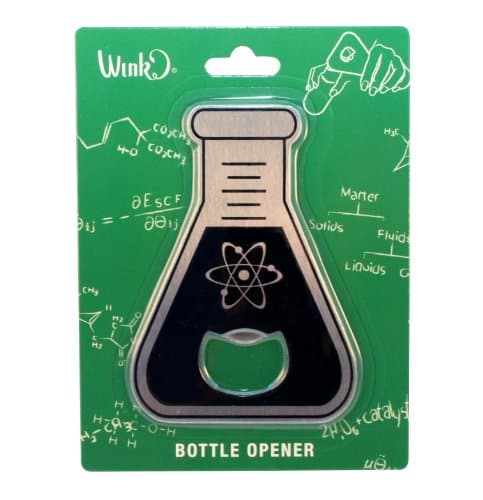 Flask Shaped Bottle Opener - Great Science Gift