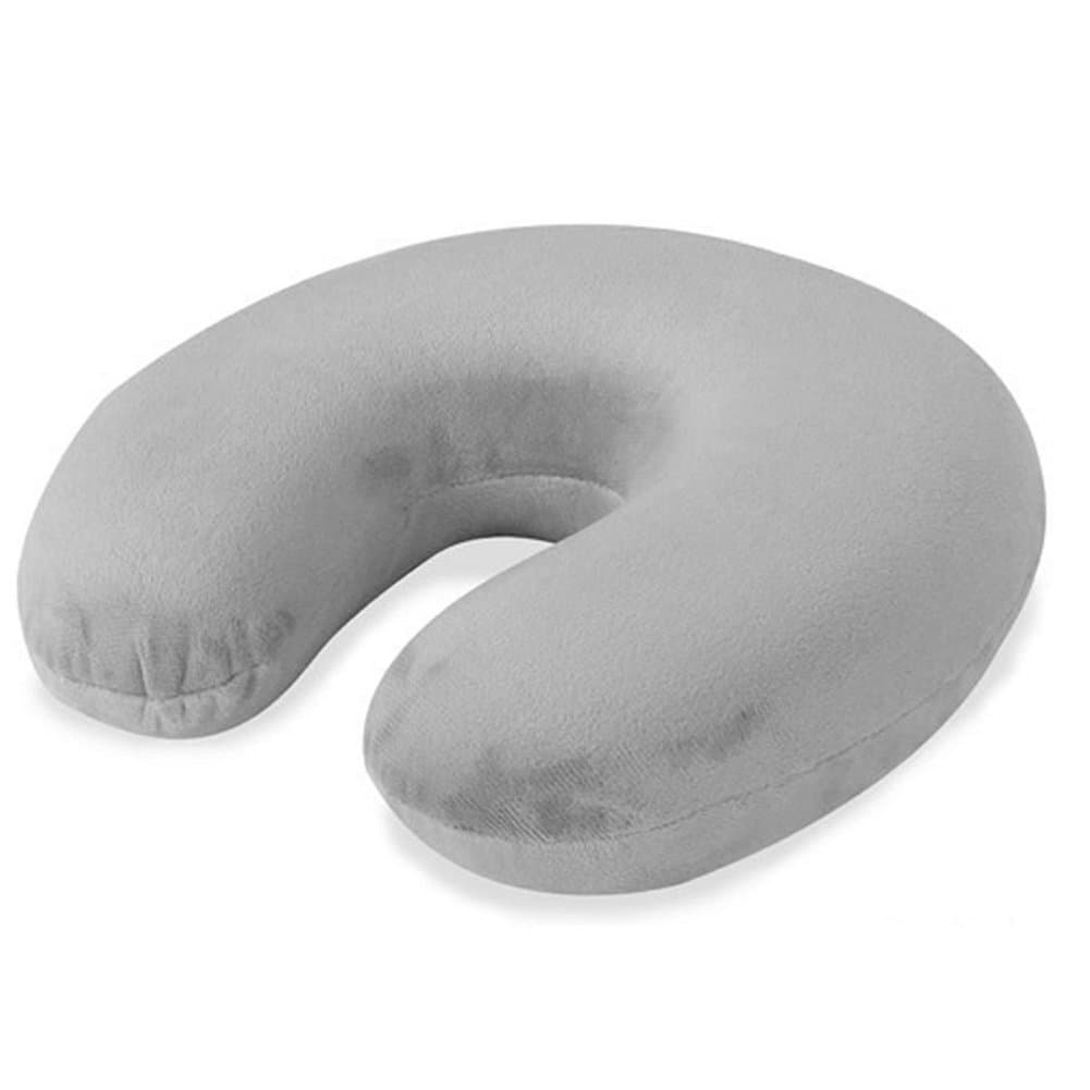 RAYYAN LINENSILVER/GREY U SHAPED MEMORY FOAM NECK PILLOW | SILVER COLOR TRAVEL PILLOW IDEAL FOR TRAVEL, OFFICE, HOME, RELAXATION | TRAVEL PILLOW