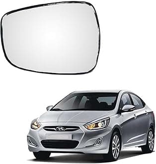 MACZO - orvm Left (Passenger) Side Rear View Mirror Glass for Hyundai Verna Fluidic 2011-2017 Model
