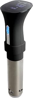 MegaChef MC-1000 Immersion Circulation Precision Sous-Vide Cooker with Digital Touchscreen Display, Black and Silver