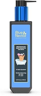 Blue Nectar Baby Shampoo with Natural Ghee for Gentle Cleansing | No Tear Formula | 0+ Year | for Dry & Sensitive Skin (200ml, 14 Herbs)