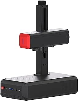 ComMarker B6 30W JPT Mopa Fiber Laser Engraving Machine, Auto Focus Screen, Portable Laser Engraver, Color Marking, 150mm x 150mm, Lightburn Compatible, Laser for Metal, Tumblers, Jewelry