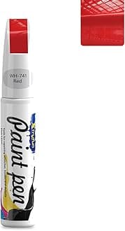 Touch Up Paint for Cars Paint Scratch Repair, Waterproof Auto Scratch Remover Pen (Red)