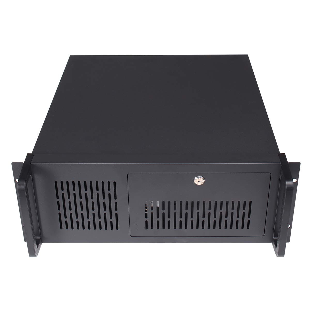 JUSTOP 4U 500 V2 Rackmount Server Case 500mm Deep ATX/Micro ATX/Mini ITX Chasis, 2x USB 2x 5.25” External Bay Lockable, 1x 120mm Fan Included