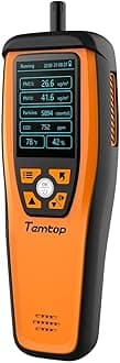 Temtop M2000C Air Quality Monitor PM2.5 PM10 Particles CO2 Temperature Humidity settable Audio Alarm Easy Calibration
