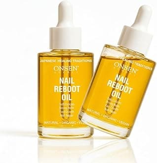 Nail & Cuticle Repair Oil (2x35ml) - Dry Oil Formula - Japanese Tsubaki, Tea Tree & Jojoba - Strengthens Nails, Repairs Cuticles, Hydrates Skin & Hair - Natural & Vegan