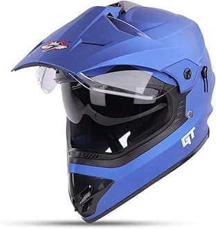 Steelbird Off Road GT ISI Certified Motocross Helmet for Men with Inner Sun Shield
