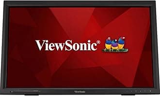 ViewSonic TD2423 24-inch 1080p HD IPS 10-Point Touch Monitor with Scratch-Resistant Screen, Stylus Compatible, Dual Integrated Speakers, HDMI, VGA, DVI, Adjustable Tilt