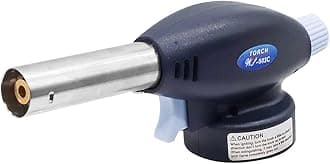 Flamethrower Butane Burner Auto Ignition Camping Weldin Blow Torch for Creme Brulee, Kitchen, Cooking, BBQ