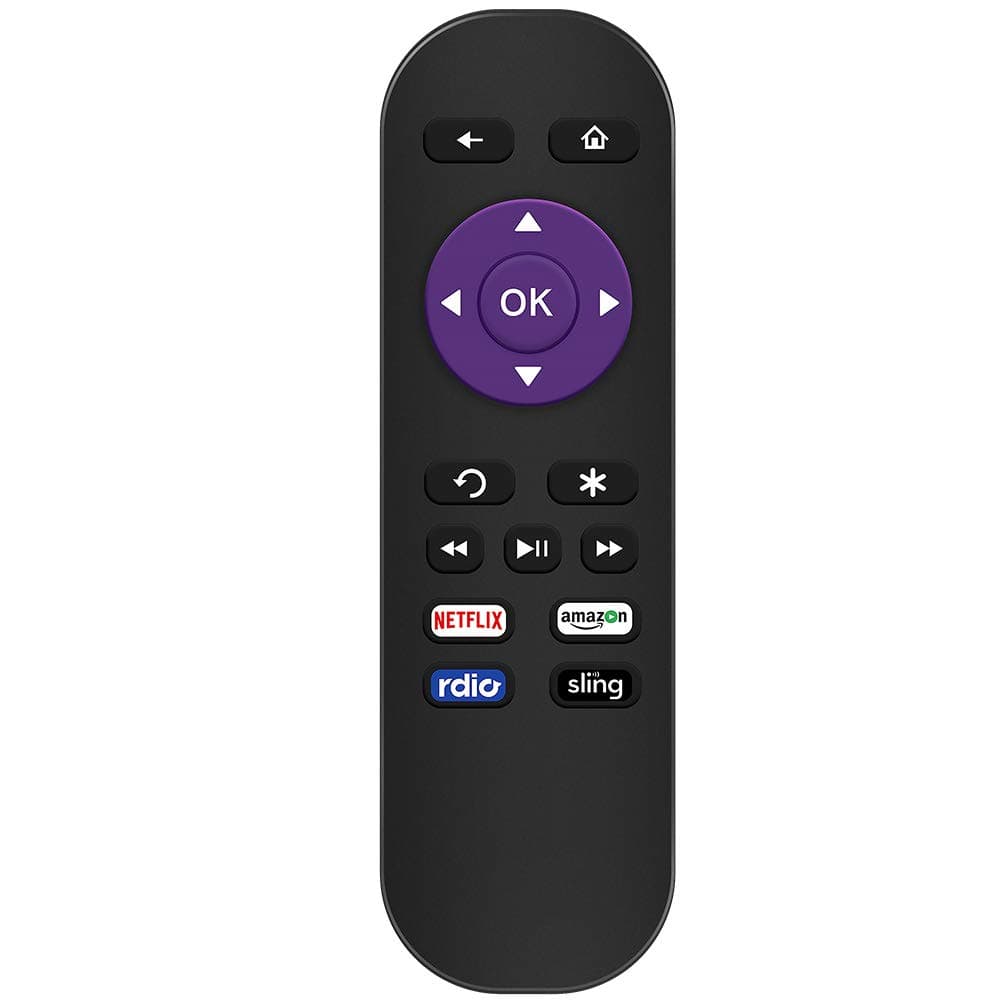GvirtueRemote Control Replacement for Roku 1, Roku 2(HD, XD, XS), Roku 3, Roku LT, HD, XD, XDS, Roku N1, Roku Express, Roku Express+ (4 Buttons)