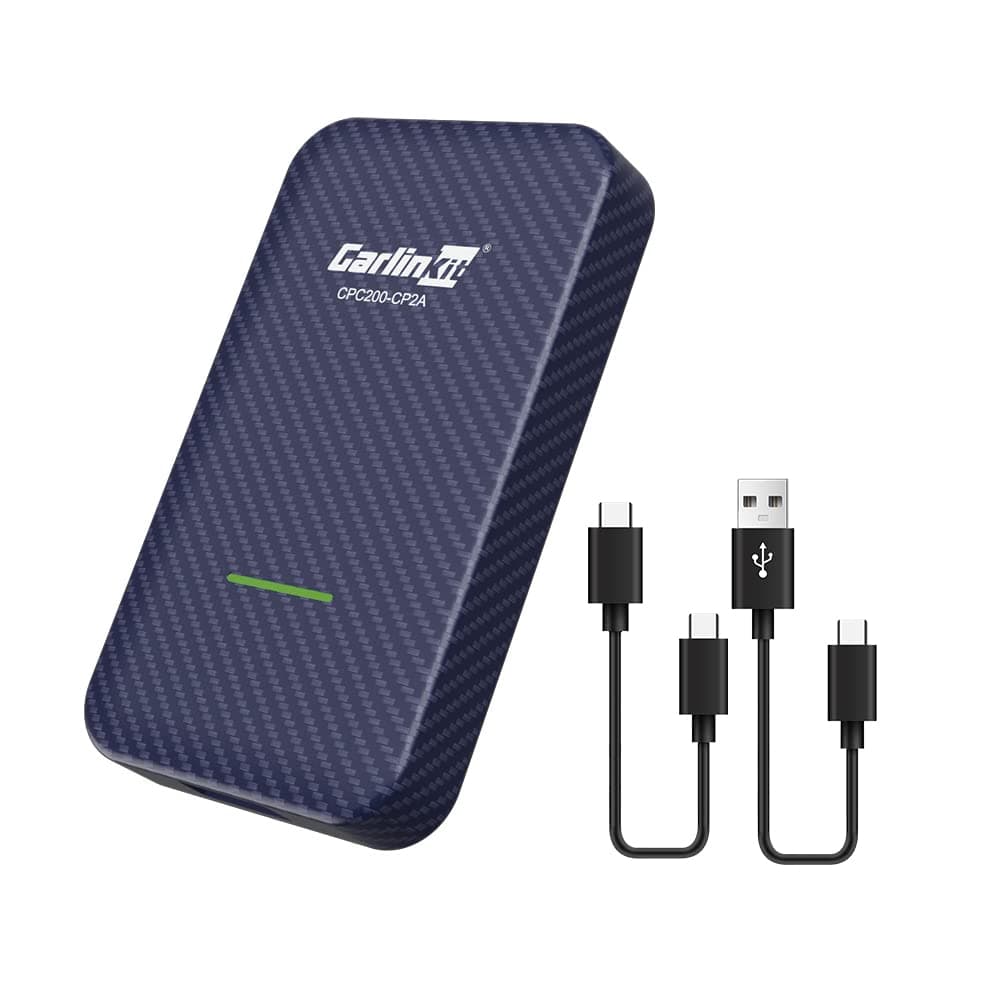 Carlinkit 2022 4.0 Wireless Adapter, Wireless Apple CarPlay Adapter/AA Adapter, Compatible with Factory CarPlay Cars, CP2A-U2W-Plus, Blue, Newest Version More Faster