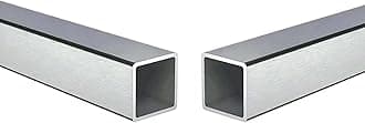 Stainless Steel Square Tubing Tube 25mm x 25mm x 1.2mm x 1860mm, 1" x 1" x 1/20" x 73.23" Long, 2 Pack 304 SS Square Tubings 1.2mm Thickness Polished Finished from Bopaodao