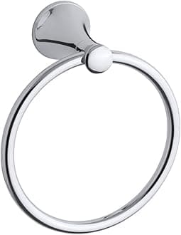 K-13435-CP Coralais Towel Ring, Polished Chrome