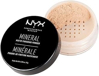 NYX PROFESSIONAL MAKEUP Mineral Matte Finishing Powder, Loose Setting Powder - Light/Medium
