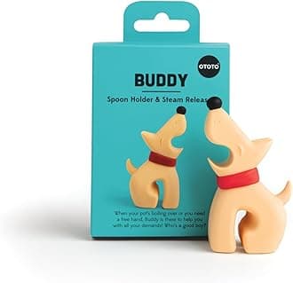 Buddy Dog Kitchen Spoon Holder - Cooking Spoon Rest for Kitchen Counter - Spatula, Ladle Holder,