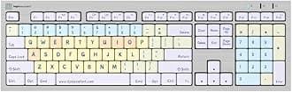 Logickeyboard with Dyslexie Font • A Unique Typeface to Make Reading, Learning, and Working Easier • USB Wired • Two Built-in USB Ports • Plug and Play with Mac
