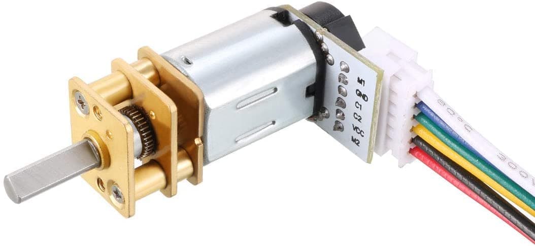 EuisdanAA 3V 500RPM DC Micro Motor with Encoder Speed Velocity Measurement for Mini Car Balance Motor Encoder DIY(Micro motor de 3 V 500 RPM DC con codificador de medición de velocidad de velocidad p